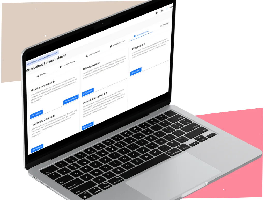 MatchLytics Management erstellt passende Gesprächsleitfäden für optimales Mitarbeiter Management