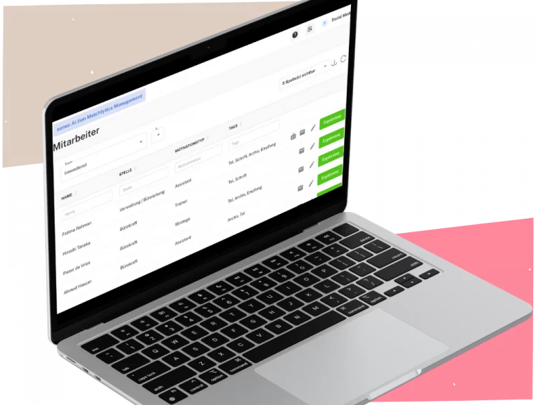 Alle Mitarbeiter in einer übersichtlichen Liste